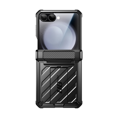 SUPCASE - Galaxy Z Flip7 Unicorn Beetle PRO Rugged Case with Belt Clip - Black-Front_Standard 