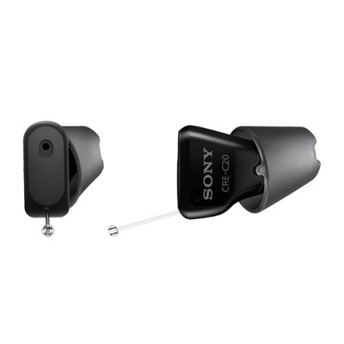 Sony - CRE-C20 CIC Self-fitting OTC Rechargeable Hearing Aids - Black