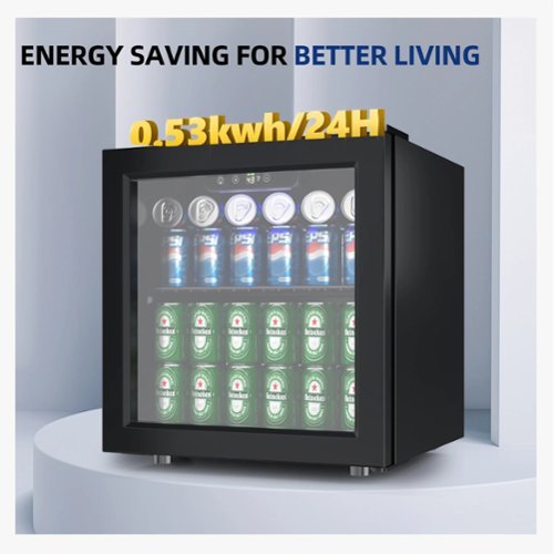 SIMZLIFE 55 Cans Mini Beverage Refrigerator Portable Cooler with