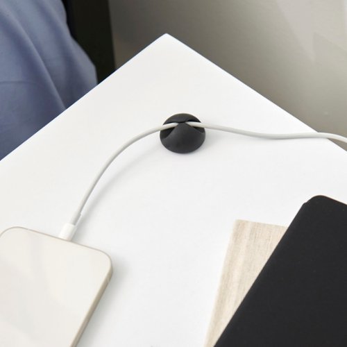 Wrap-It Storage Cable Clips - Black GLOBAL SHIPPING