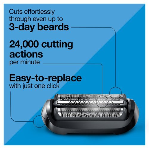 Braun Series 5 Electric Shaver 54B Replacement Head, Compatible with 5118s, 5120s and 5150cs Shavers - Silver BUY IN AUSTRALIA