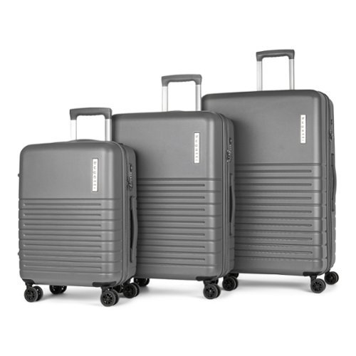 Bugatti - Birmingham Luggage Set (3-Piece) - Gray-Front_Standard 