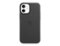 Apple - iPhone Leather Case with MagSafe for iPhone 12 mini - Black-Front_Standard