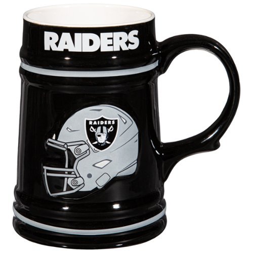 Evergreen Enterprises - Las Vegas Raiders 24oz. Ceramic Stein Cup with Gift Box - Multicolor-Front_Standard 