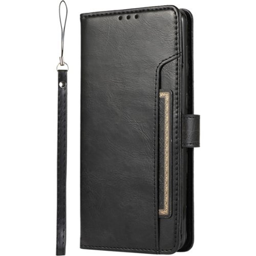 SaharaCase - Folio Wallet Case for Samsung Galaxy S22 - Black-Left_Standard 