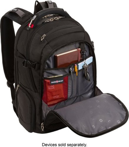 SwissGear Commander USB ScanSmart Laptop Backpack - Dotted Black BUY IN EUROPE