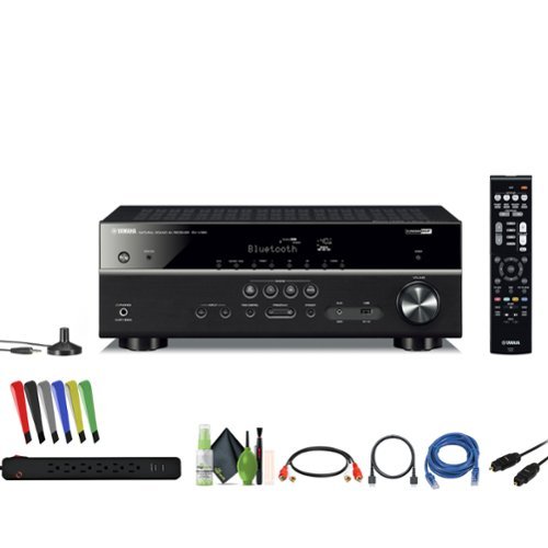 Yamaha - RX-V385 5.1-Channel AV Receiver Bundle-Front_Standard 