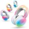 Brookstone - Wireless Silent Disco Headphones, Multicolor LED Lights, Bluetooth 5.0, Up to 10 Hours of Playtime, 4 Pack - Multi-Front_Standard