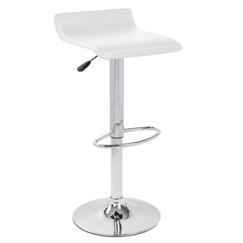 LumiSource - Ale Bar Stool - White-Front_Standard 