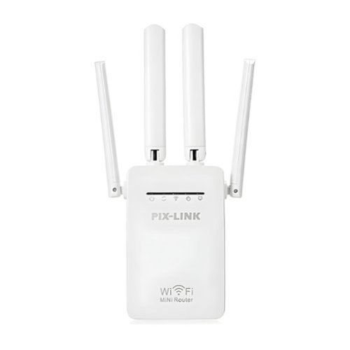 Kitcheniva - 1200Mbps Wireless WiFi Range Extender Repeater Router Signal Booster - White-Front_Standard 