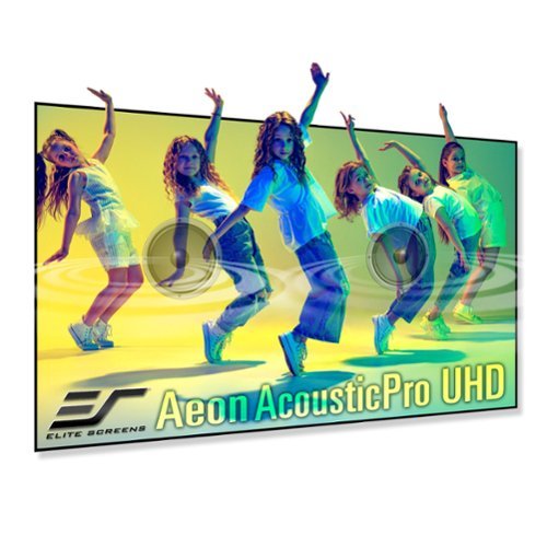 Elite Screens - Aeon Acoustic Pro 165" Home Theater Fixed Projector Screen - Black-Front_Standard 