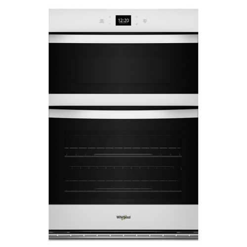 Whirlpool - 6.4 Total Cu. Ft. Combo Wall Oven with Air Fry When Connected - White-Front_Standard