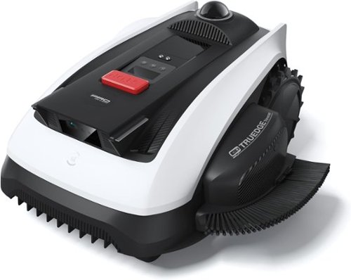 ECOVACS Robotics - Goat O1000 LiDAR PRO Robotic Lawn Mower, Wire-Free LiDAR Navigation, TruEdge Trimmer, Zero-Edge, 45% Slope, 1/4 Acre - White-Front_Standard 
