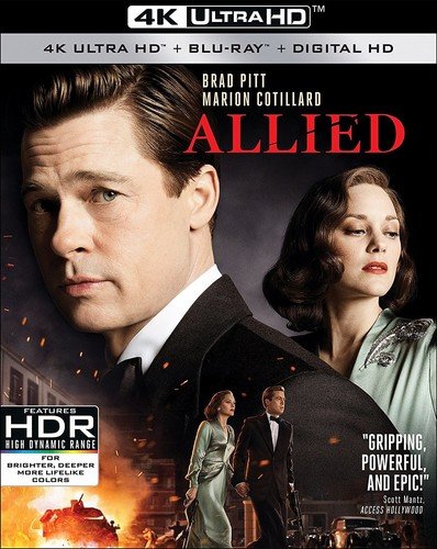  Allied - 4K Blu-Ray [4K Ultra HD Blu-ray]