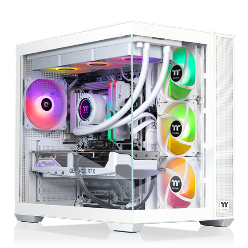 Thermaltake - LCGS View i1480S-380 Gaming Desktop Intel Core i9-14900KF - 32GB DDR5 NVIDIA GeForce RTX 5080, 1TB NVMe M.2 - White