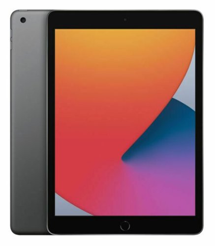 Apple - Refurbished Excellent - iPad 8th Gen A2270 (WiFi) 32GB w/ Pre-Installed Tempered Glass - Space Gray-Front_Standard 