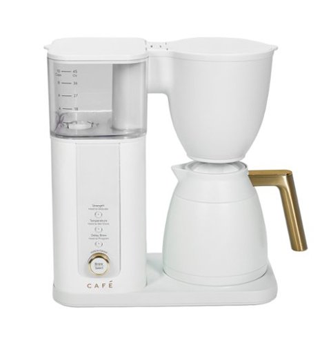 Café - Specialty Smart 10-Cup and Single Serve Coffee Maker with Insulated Thermal Carafe - Matte White