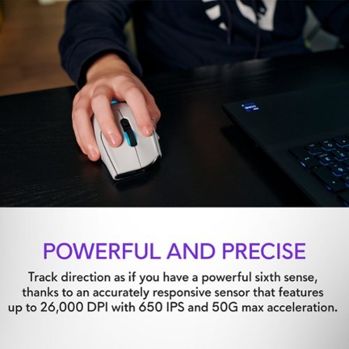 Alienware AW620M Wireless Optical Gaming Mouse - Wired - Lunar Light WORLDWIDE DELIVERY