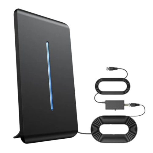 Stock Preferred - Upgraded Indoor/Outdoor HDTV Antenna - Black-Front_Standard 