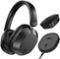 MEE audio - Cinema 3D Wireless TV Headphone System with Connect BT Transmitter and Over-the-Ear HP with ANC & Spatial Audio - Black-Front_Standard