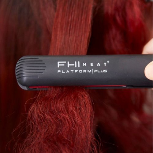 FHI Heat Platform Plus Curve Ceramic Pro Styler Flat Iron 1 - for Smoothing and Strightening, All Hair Types - Black GLOBAL SHIPPING