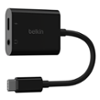 Belkin - 3.5mm Audio & USB-C Adaptor - Fast Charge Compatible USB-C Audio Adaptor for iPad Pro, Galaxy, Pixel, OnePlus & More - Black-Front_Standard