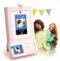 HP - Sprocket Photobooth 3" x 4" Color Photo Printer with Touch Screen, LED Ring Light & Wi-Fi - Pink-Front_Standard