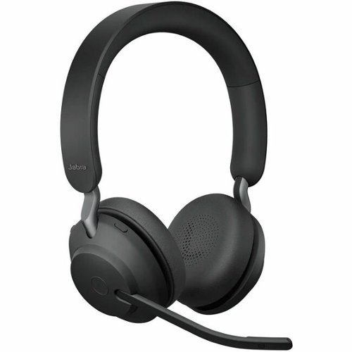 Jabra - Evolve2 65 Headset - Microsoft Teams Certification - Stereo - Wireless - Bluetooth - 98.4 ft - On-ear - Blue-Front_Standard 