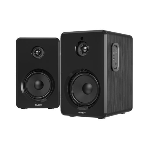 Majority Audio - Majority D40 Bookshelf Monitor Speakers - US - Black