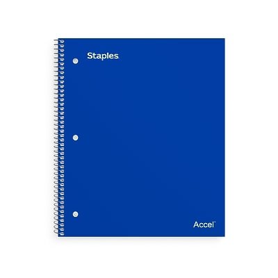 Staples - Premium 2-Subject Notebook, 8.5" x 11", College Ruled, 120 Sheets, (TR58311) - Blue