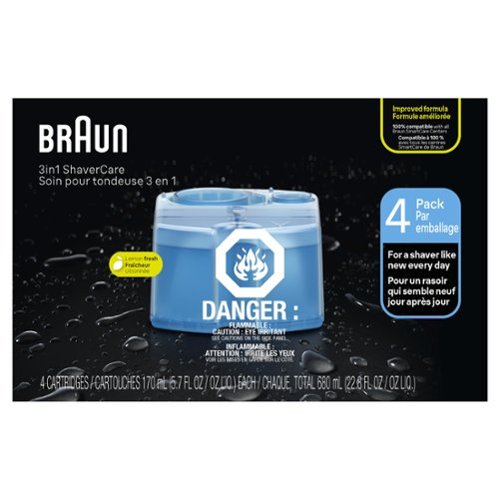 Braun Clean&Renew Cartridge Refills (4-Pack) - Blue GLOBAL SHIPPING