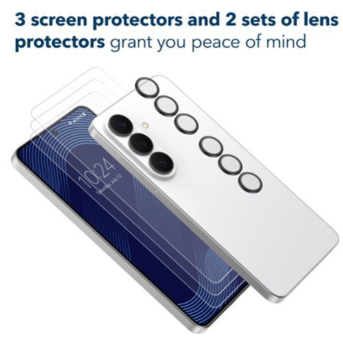 Insignia™ Glass Screen and Lens Protectors for Samsung Galaxy S26 (3-Pack) - Clear BUY IN MIDDLE EAST