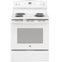 GE - 5.3 Cu. Ft. Freestanding Electric Range with Self-Cleaning and Sensi-temp Technology - White-Front_Standard 