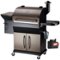 Z GRILLS - BBQ Legend 1056 sq. in. Pellet Grill and Smoker with Storage Cabinet, Grill Cover - Bronze-Front_Standard