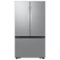 Samsung - Bespoke AI 32 cu. ft. Mega Capacity 3-Door French Door Refrigerator with Auto Ice Maker - Stainless Steel-Front_Standard