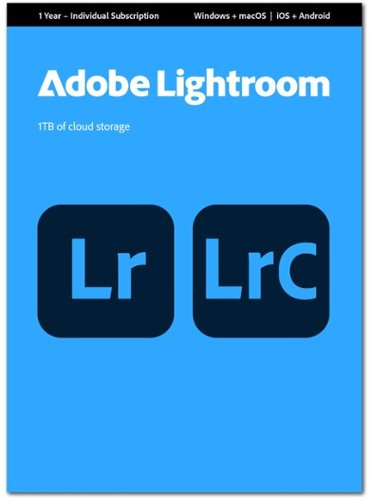 Adobe - Lightroom 1TB AI-Assisted Photo Editor (1 Year Subscription) - Mac OS, Windows-Front_Standard 