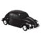 QFX - Retro Car Portable Bluetooth Speaker with Bass Radiator and LED Lights - Black-Front_Standard