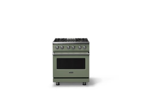 Viking - 30 in. Wide 4 Burner Pro 5 Series 4.7 Cu. Ft. Freestanding Sealed Dual Fuel Convection Range - Eucalyptus - Eucalyptus