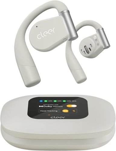 Cleer - ARC 3 Open-Ear Headphones – Dolby Audio, Snapdragon Sound, 50Hr Battery, Bluetooth 5.4, IPX7 - Light Gray-Front_Standard 