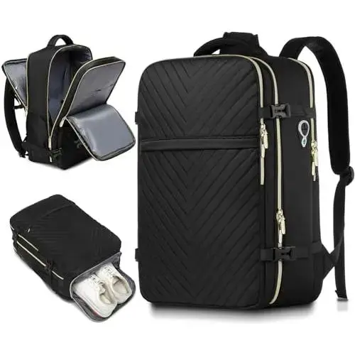 06-black With Shoe Compartment-17.3 inch