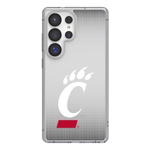 Keyscaper - NCAA - Cincinnati Bearcats Linen Logo Galaxy Clear Case - S24 - Multicolor-Front_Standard 