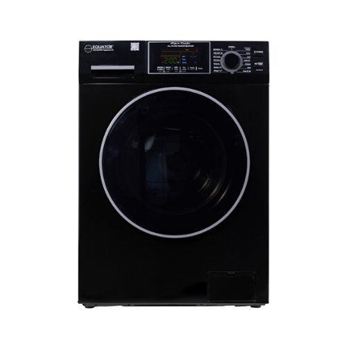 Equator - 1.62 cu ft. VENTLESS DRY Fully Built-in All-in-One Combo Washer Electric Dryer 0-Clearance 110V - EZ 4700 - Black-Front_Standard 