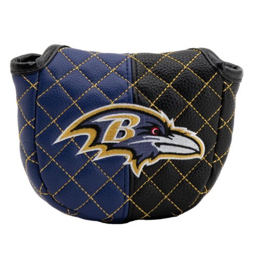 Team Golf - Baltimore Ravens Quilted Mallet Putter Cover - Multicolor-Front_Standard 