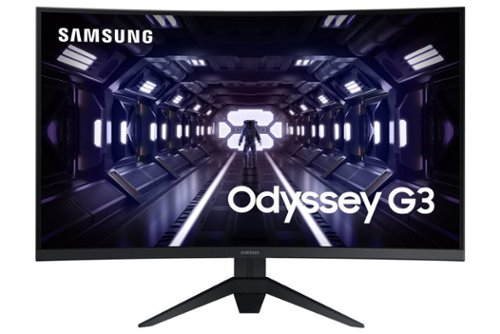 Samsung - Odyssey G3 32" Curved FHD 1ms AMD FreeSync Premium Gaming Monitor - Black-Front_Standard 