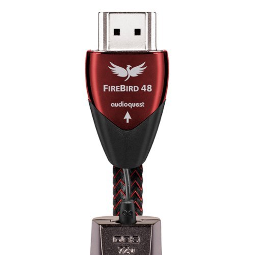 AudioQuest FireBird 48 7.4' 4K-8K-10K 48Gbps HDMI Cable - Red on Black WORLDWIDE DELIVERY