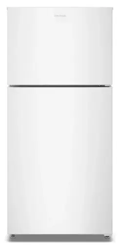 Front. Amana - 19 Cu. Ft.Garage Ready Top-Freezer Refrigerator and - White.