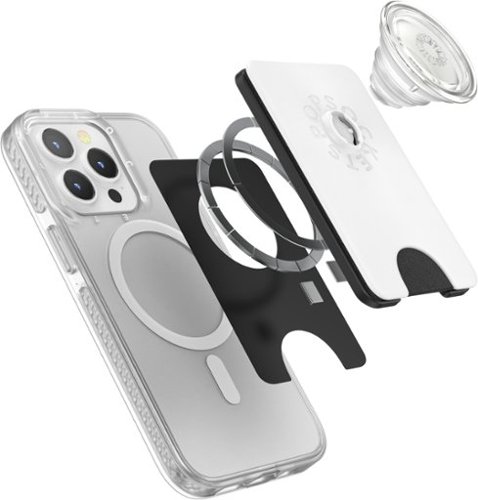 PopSockets PopWallet+ for MagSafe Devices - White and Clear GLOBAL SHIPPING