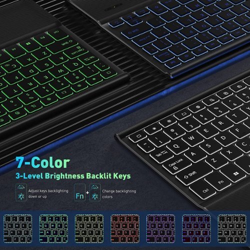 SaharaCase Navigation Series Keyboard Case with Track Pad for Samsung Galaxy Tab S10 FE+ - Black GLOBAL SHIPPING