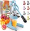 Zulay Kitchen - Cast-Iron Manual Citrus Press & Orange Squeezer Juicer - Blue-Front_Standard