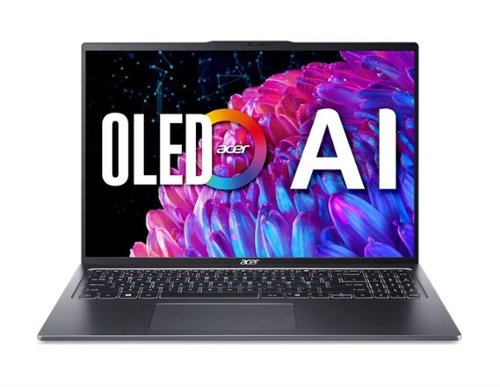 Acer - Swift Go 16" OLED Laptop – Intel Core Ultra 5 125H 8GB RAM 512GB SSD Wi-Fi 6E Windows 11 - SFG16-72-5844 - Steel Grey-Front_Standard 